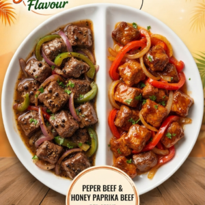 Peppered Beef & Honey Paprika Beef